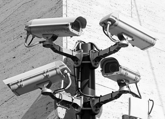 Camera for video surveillance and control in a very dangerous city point