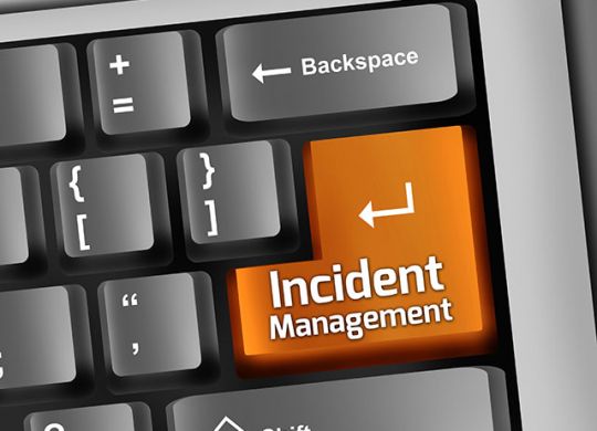 Keyboard Illustration with Incident Management wording